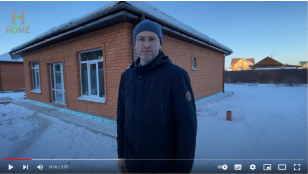 Обзор построенного дома из керамзитоблока S = 100 м2